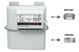 Доработанный счётный механизм под остановку плёнкой
