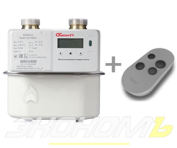 Счетчик газа с пультом GoldCard JGD4S-G/JGD6S-ML-G