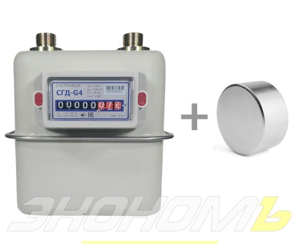 Переделаланный газовый счетчик под магнит СГД-G4