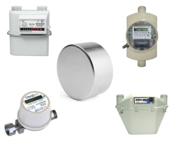 Газовые счетчики с магнитом