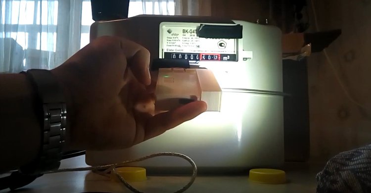 Газовый счетчик с пультом