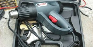 остановка счетчика строительным феном